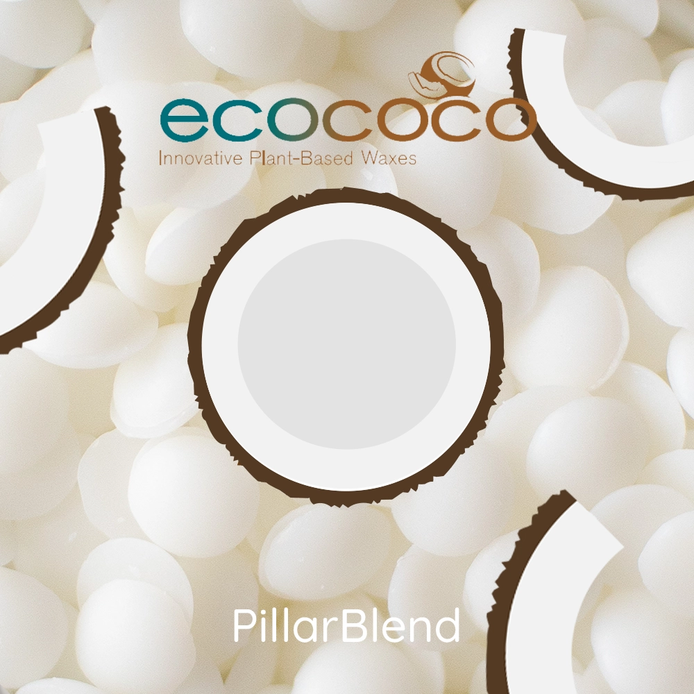 EcoSoya Coconut Pillar | Coconut Wax | My French Perfume