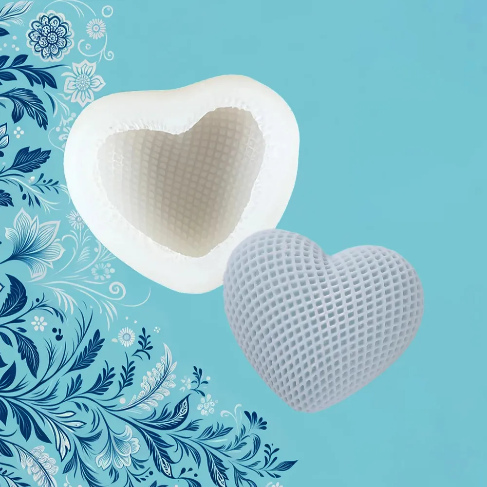 Large Design Heart Silicone Mold | My French Perfume