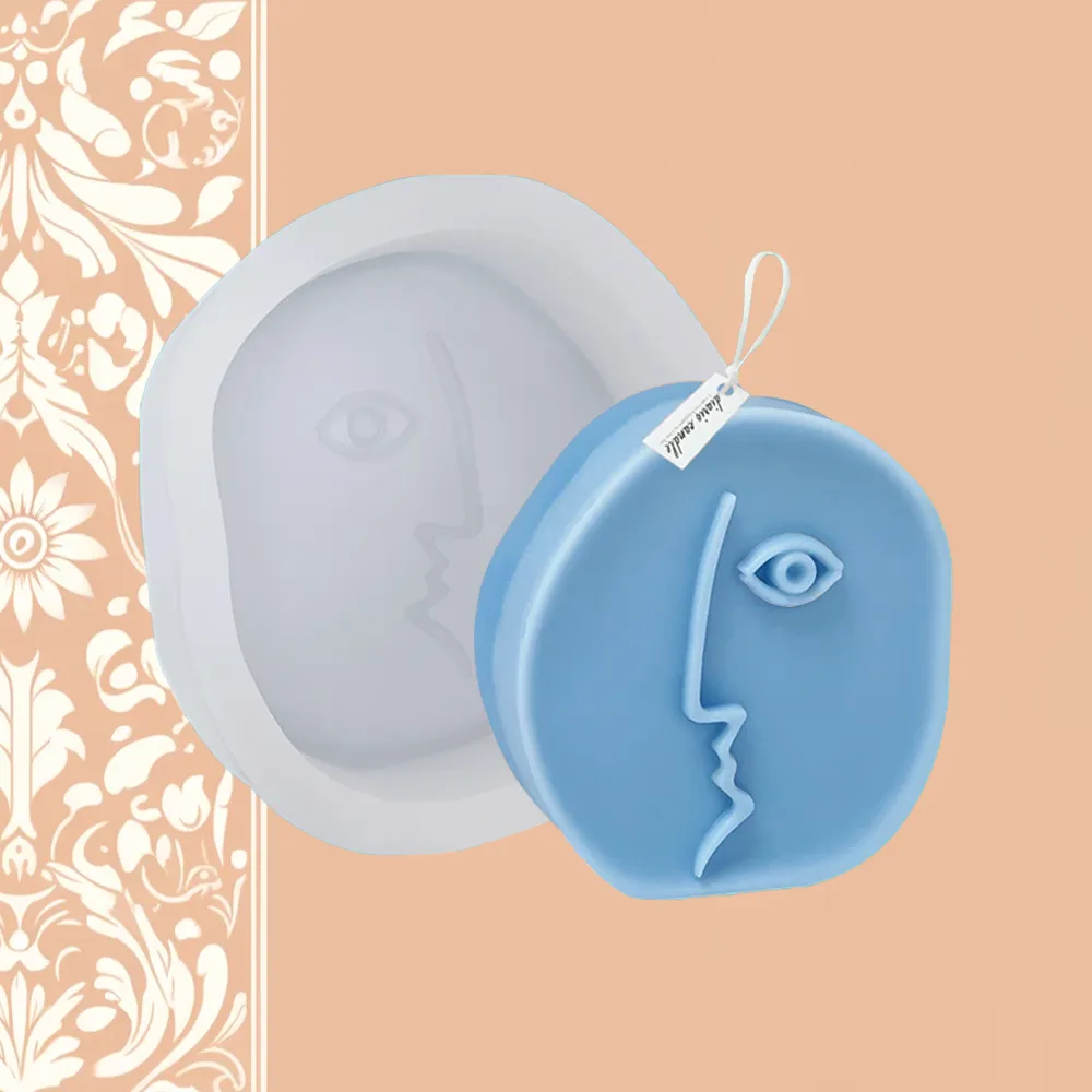 Picasso-style Face Silicone Mold | My French Perfume