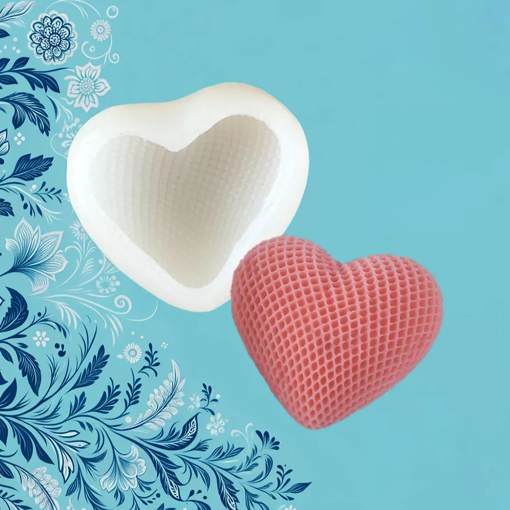 Small Design Heart Silicone Mold | My French Perfume