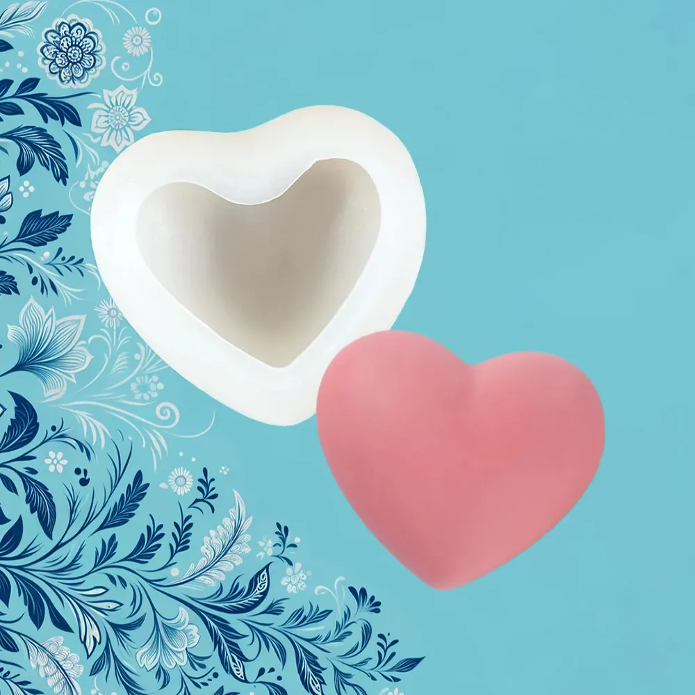 Smooth Heart Silicone Mold | My French Perfume